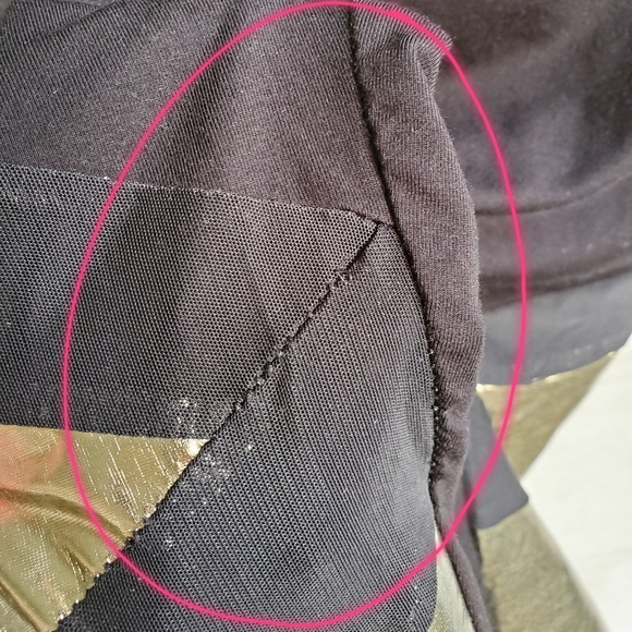 SHEIN Geometric Metallic Mesh Pattern Leggings - Picture 15 of 16